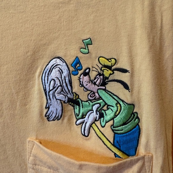 Vintage Goofy pocket T-shirt from the Disney Store 1990s men’s M - Picture 2 of 8